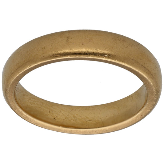 22ct Gold Plain Wedding Ring Size L