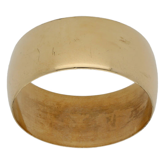 9ct Gold Plain Wedding Ring Size M