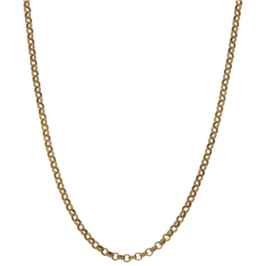 9ct Gold Belcher Chain 20"