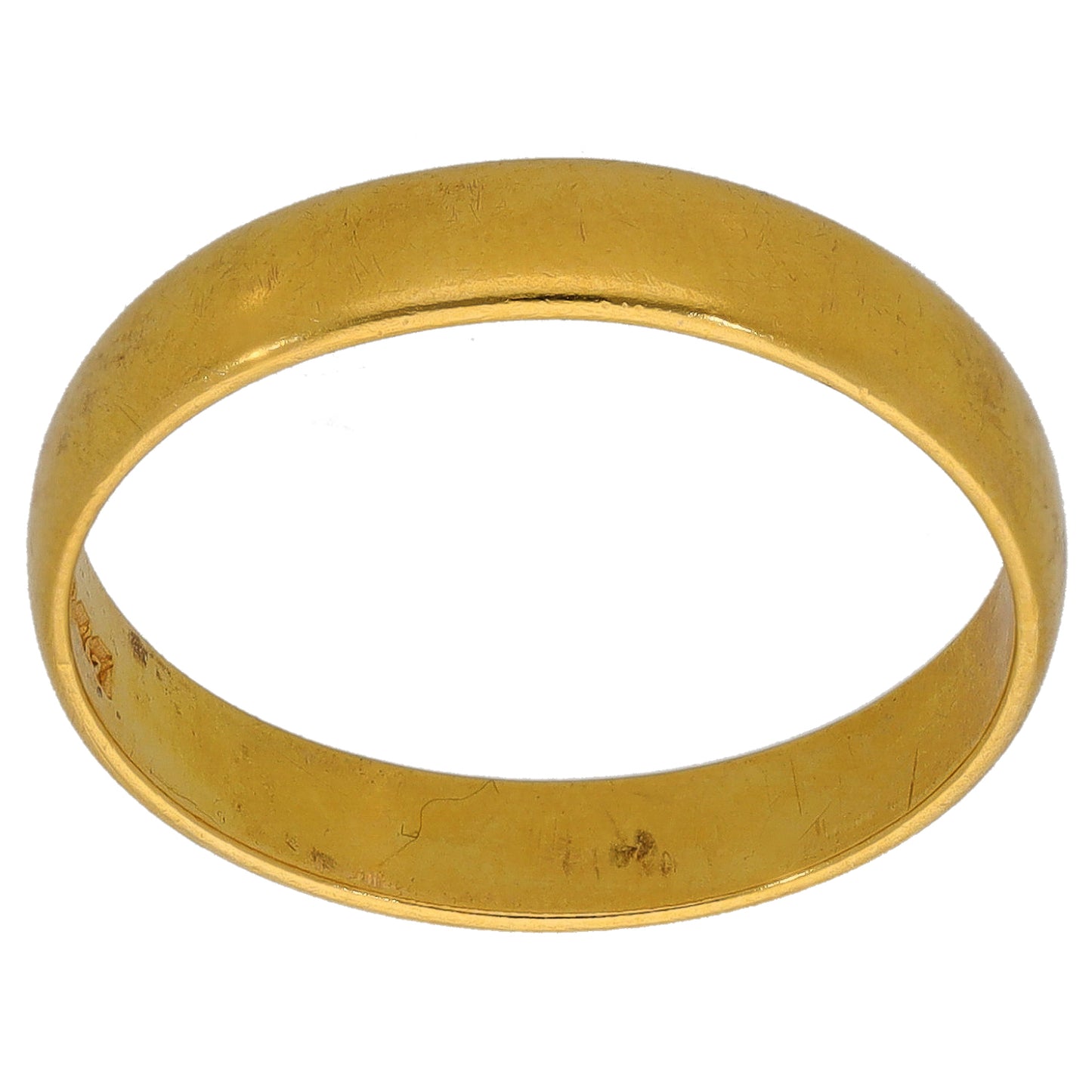 22ct Gold Plain Wedding Ring Size Q