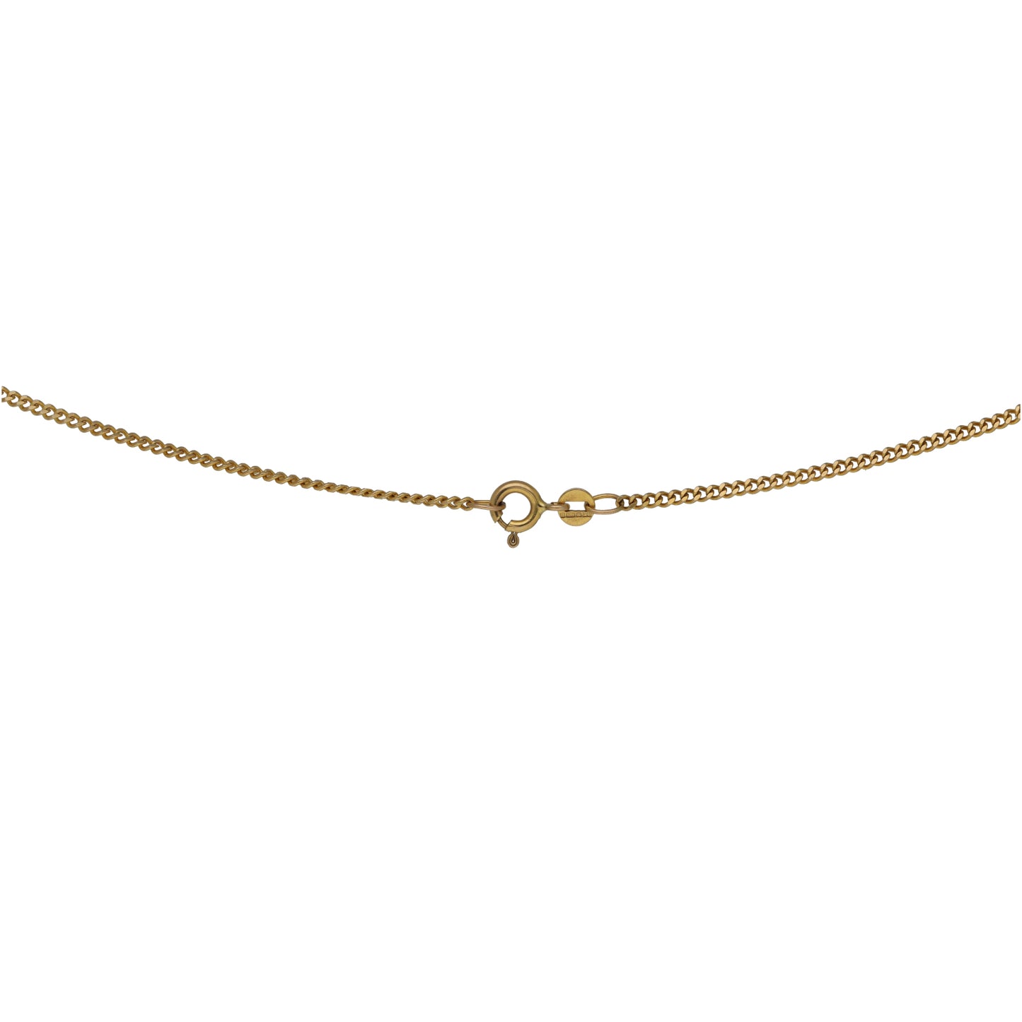 9ct Gold Curb Chain 18"