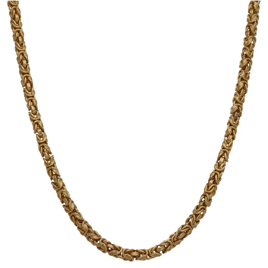 9ct Gold Byzantine Chain 16"