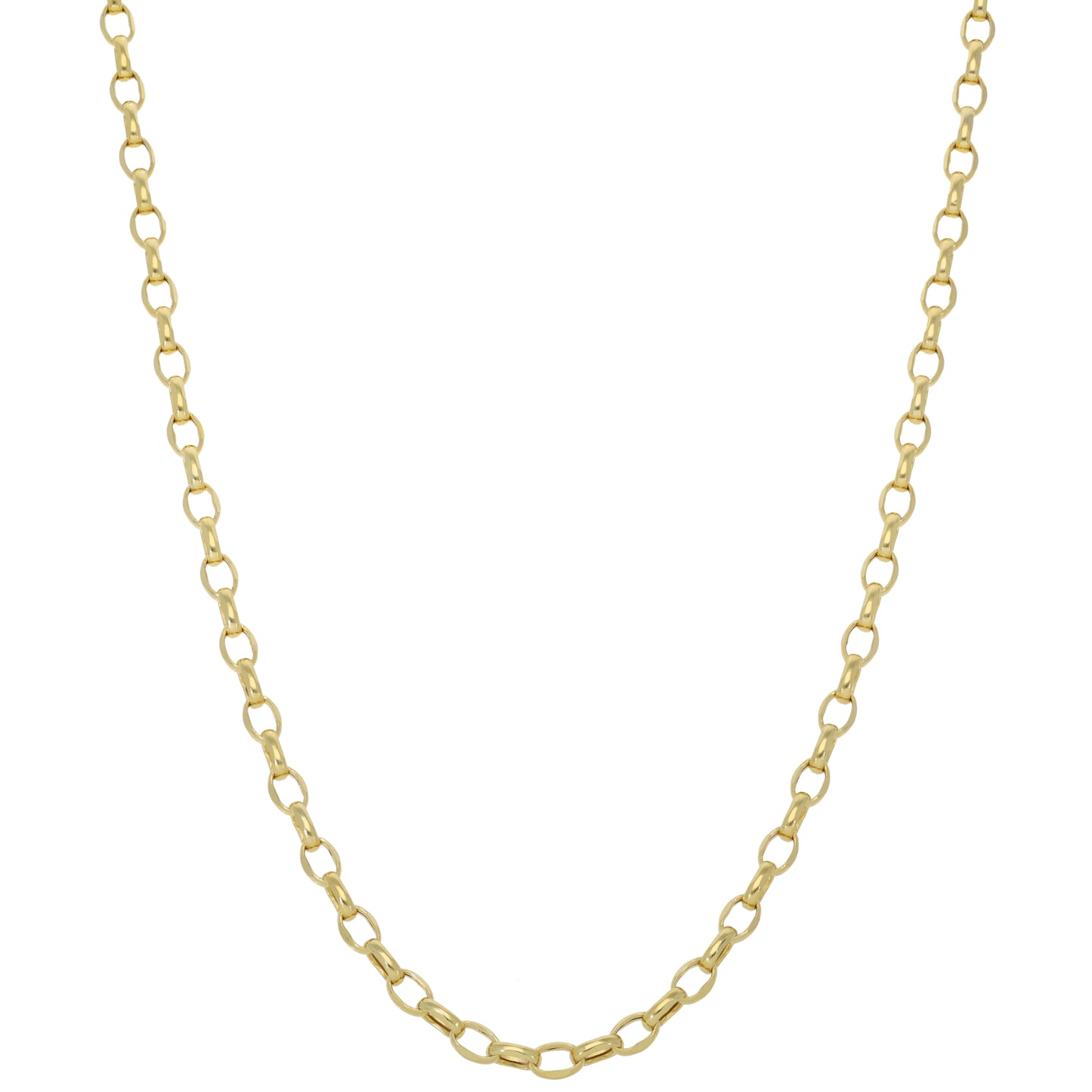New 9ct Oval Belcher Chain 22"