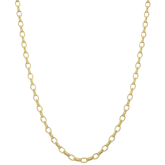 New 9ct Oval Belcher Chain 22"