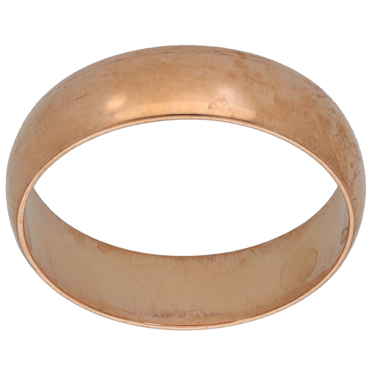 9ct Rose Gold Plain Wedding Ring Size N