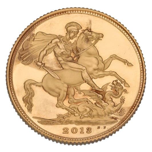 22ct Gold Queen Elizabeth II Full Sovereign Coin 2013
