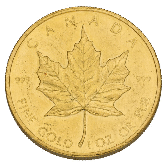 24ct Gold Canada Maple 1 OZ Coin 1981