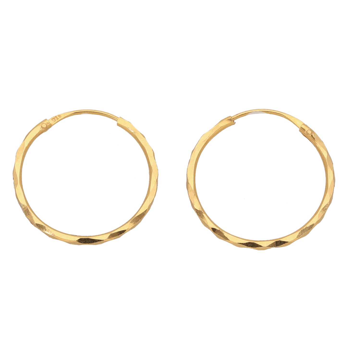 New 22ct Gold Hoop Earrings