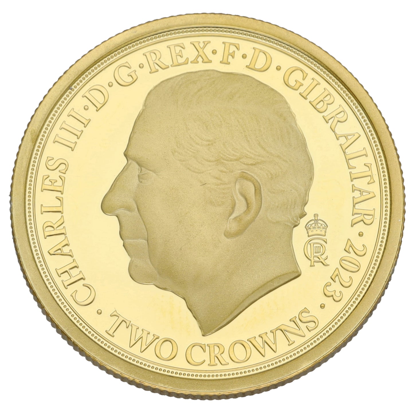 9ct Gold King Charles III Coronation Two Crowns Coin 2023