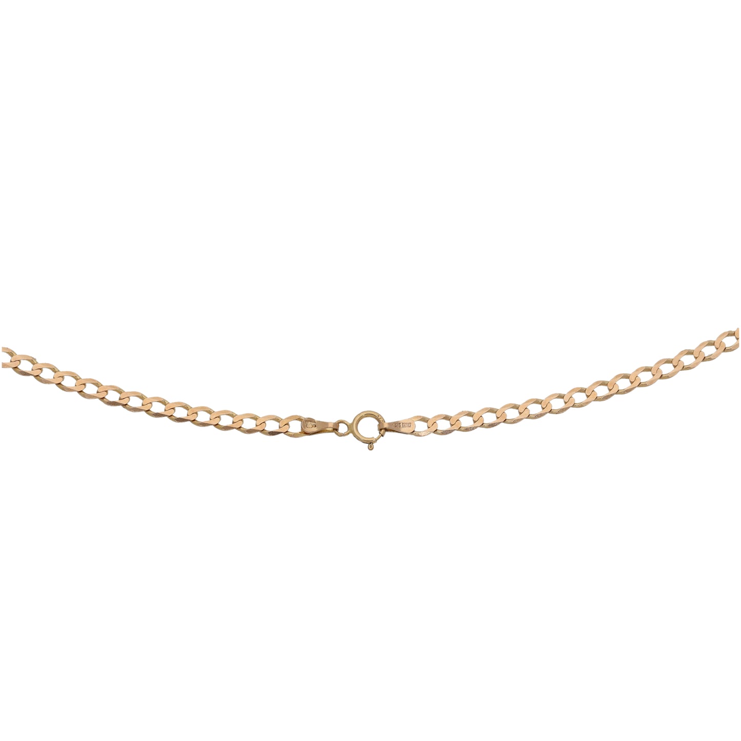 9ct Gold Curb Chain 16"