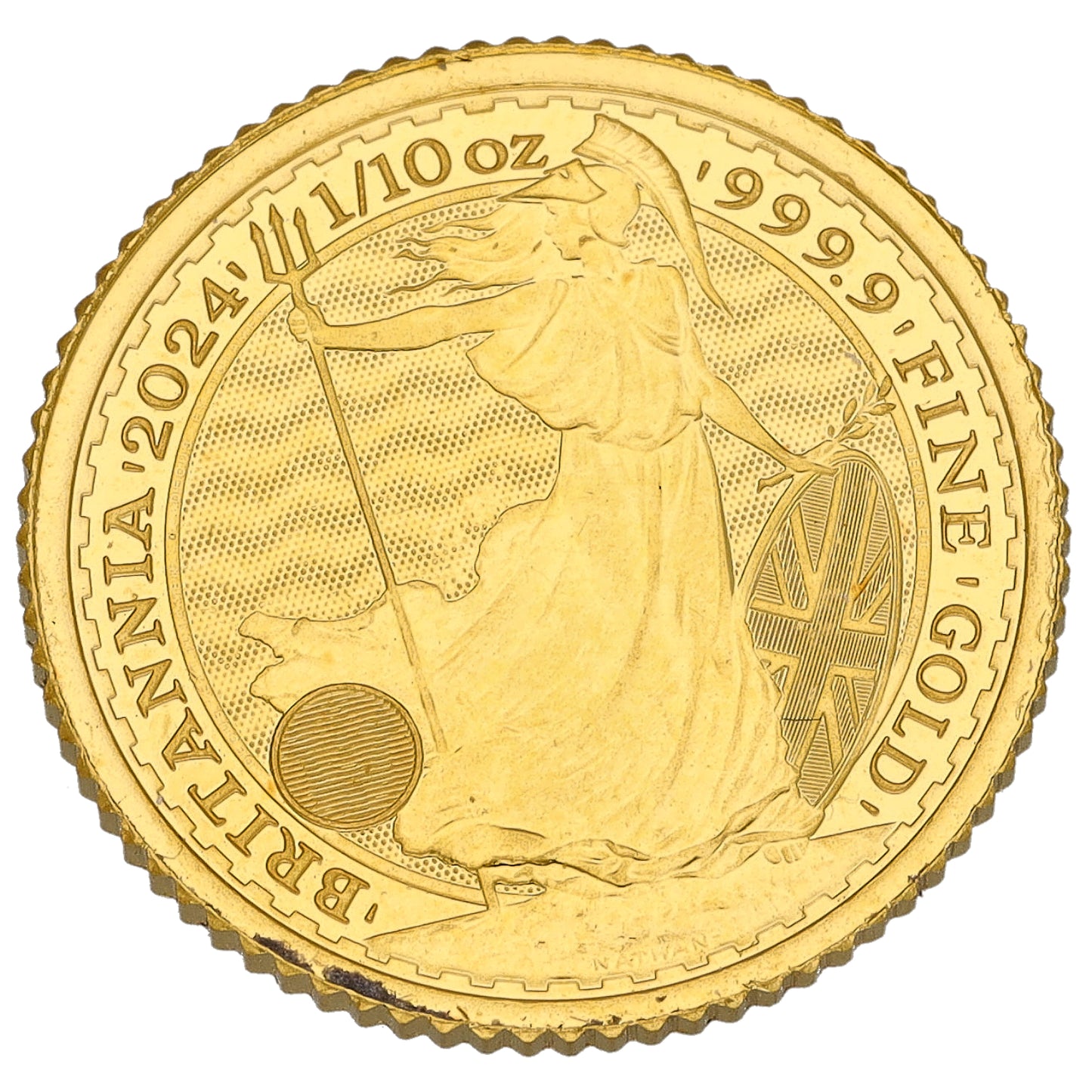 24ct Gold King Charles III 1/10 OZ Britannia Coin 2024