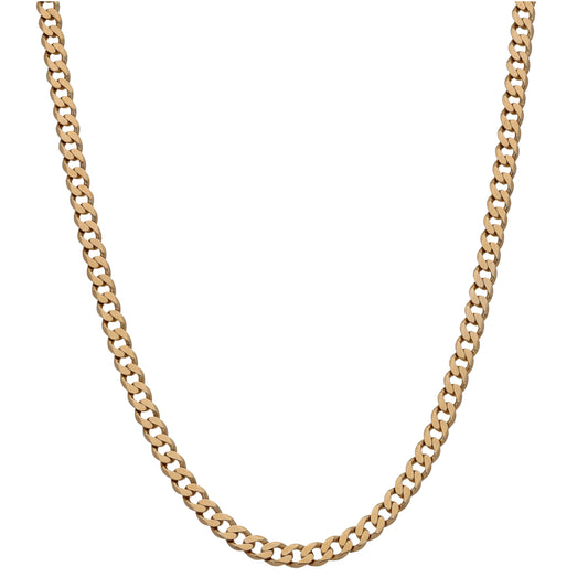 9ct Gold Curb Chain 22"
