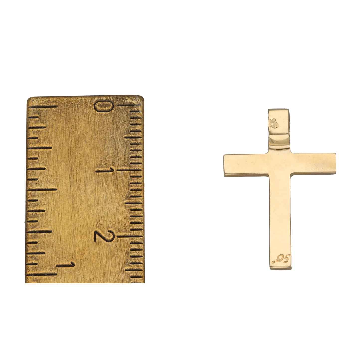 9ct Gold 0.06ct Diamond Cross Pendant