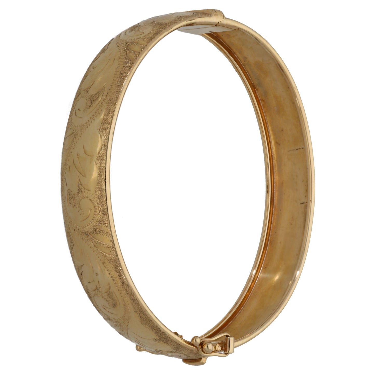 9ct Gold Hinged/Clasp Bangle