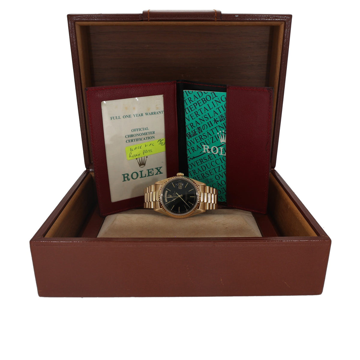 Rolex Day-Date 18238 36mm Gold Watch