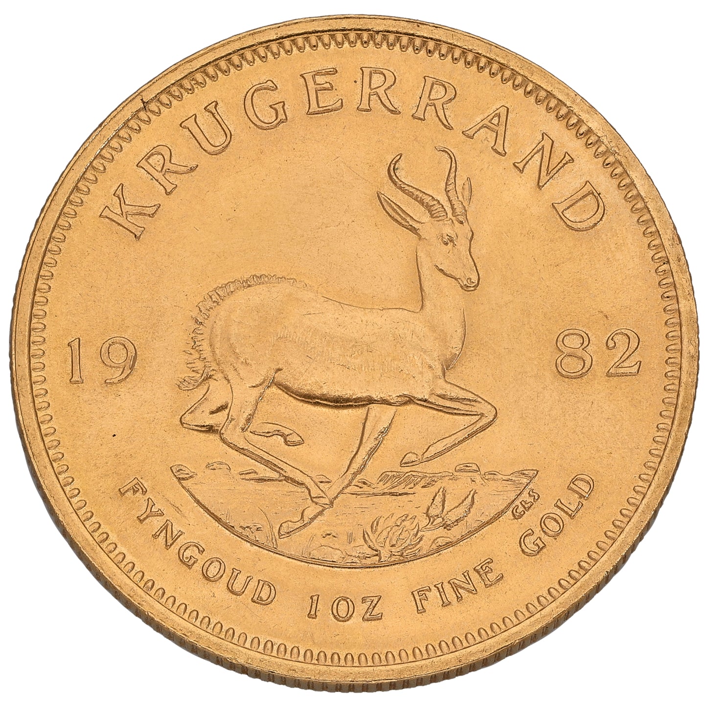 22ct Gold 1 OZ Krugerrand Coin 1982