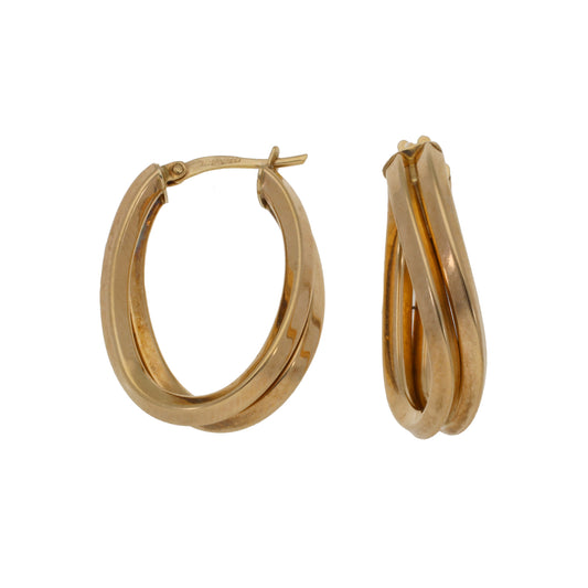 9ct Gold Creole Earrings