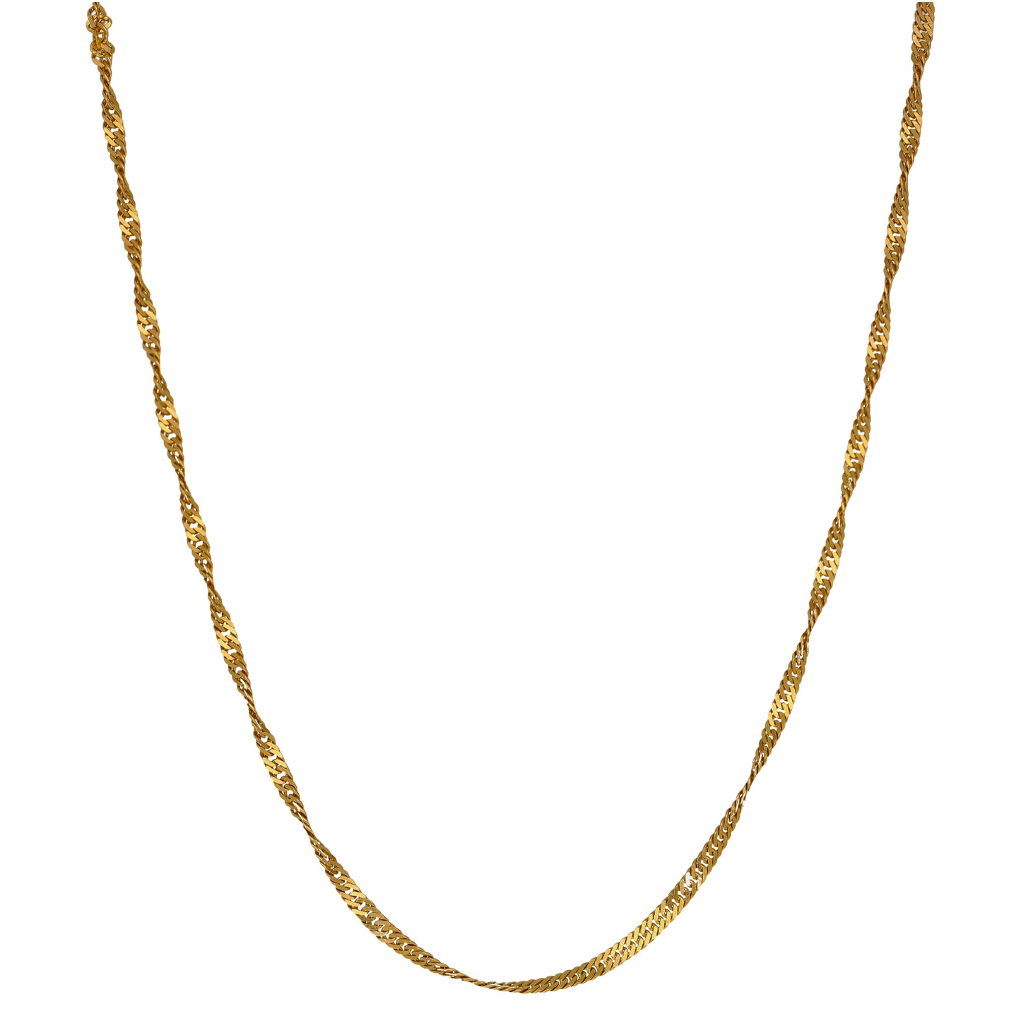 22ct Gold Singapore Chain 18"