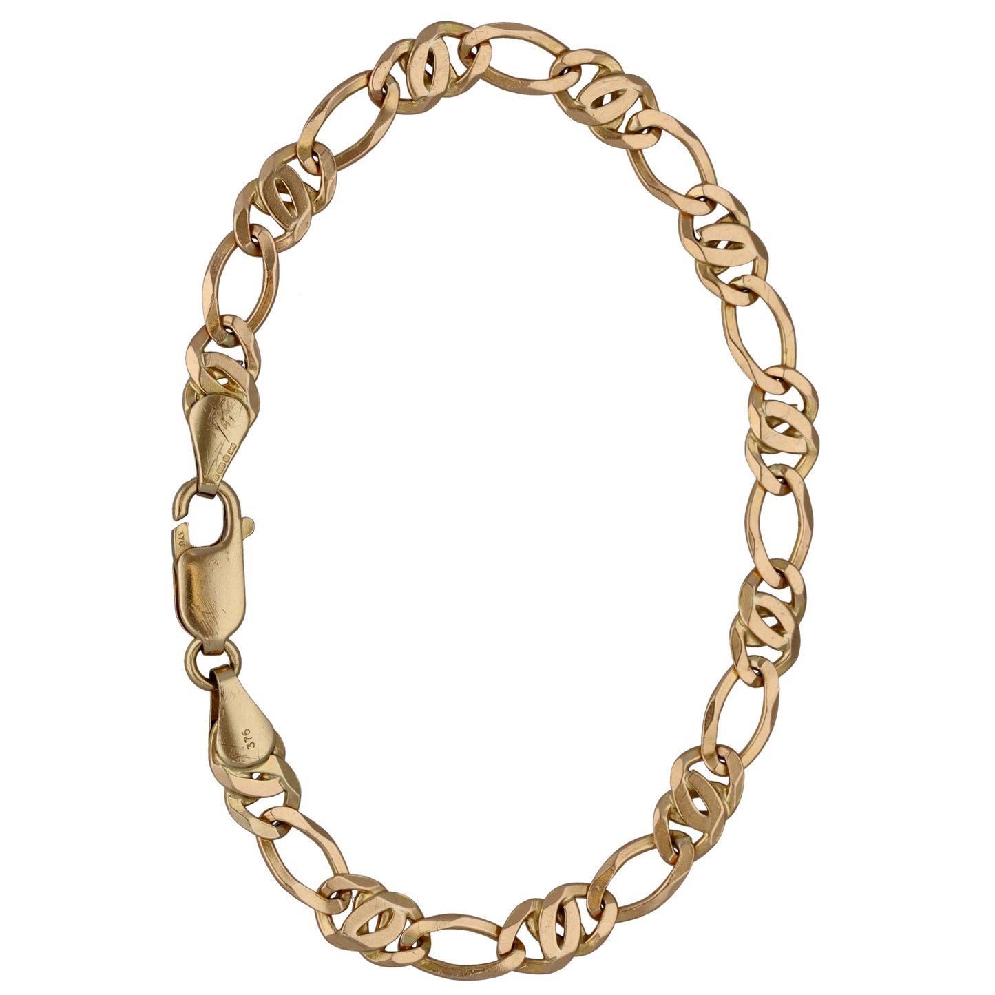 9ct Gold Figaro Bracelet