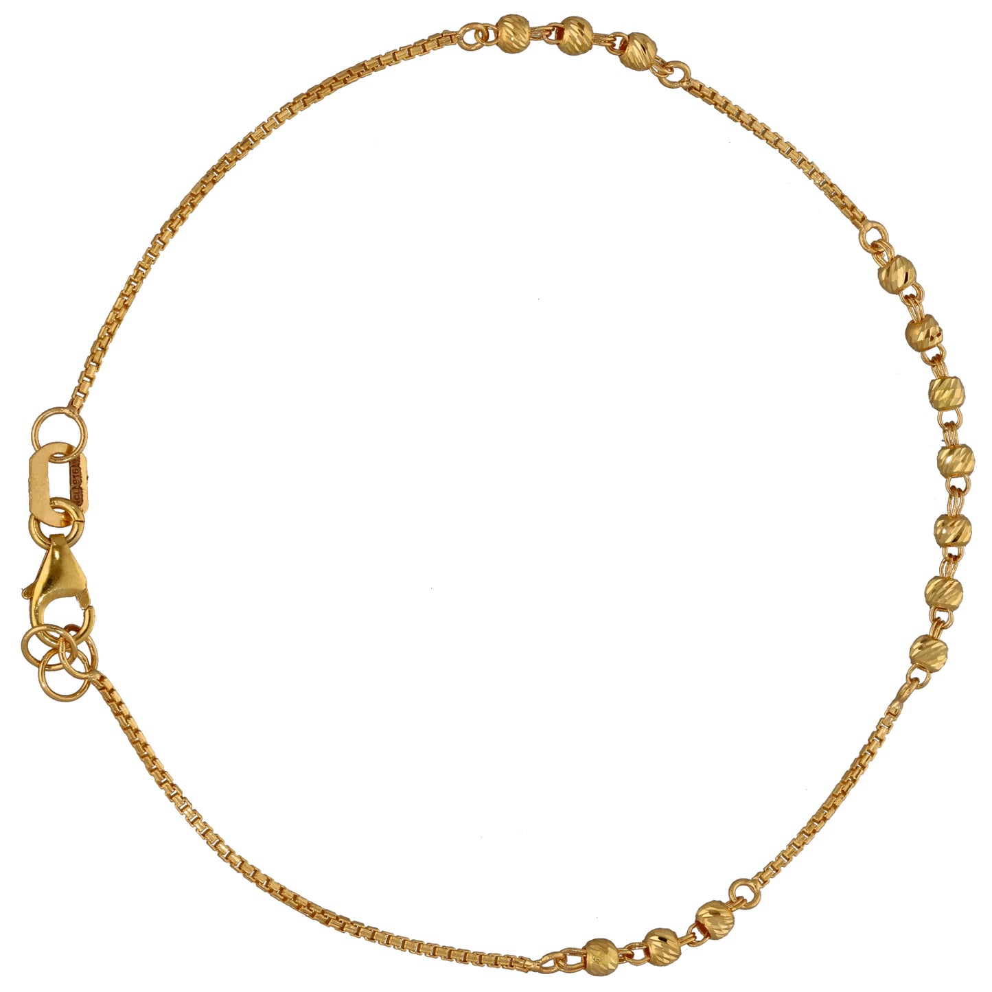 New 22ct Gold Fancy Bead Bracelet