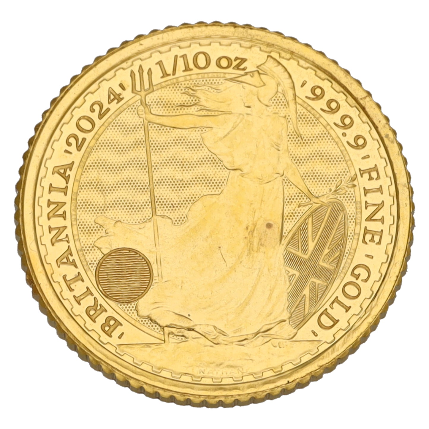 24ct Gold King Charles III 1/10 OZ Britannia Coin 2024