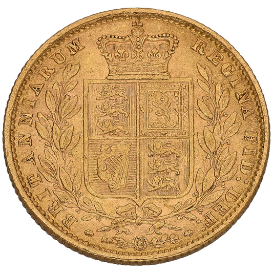 22ct Gold Queen Victoria Full Sovereign Coin 1872