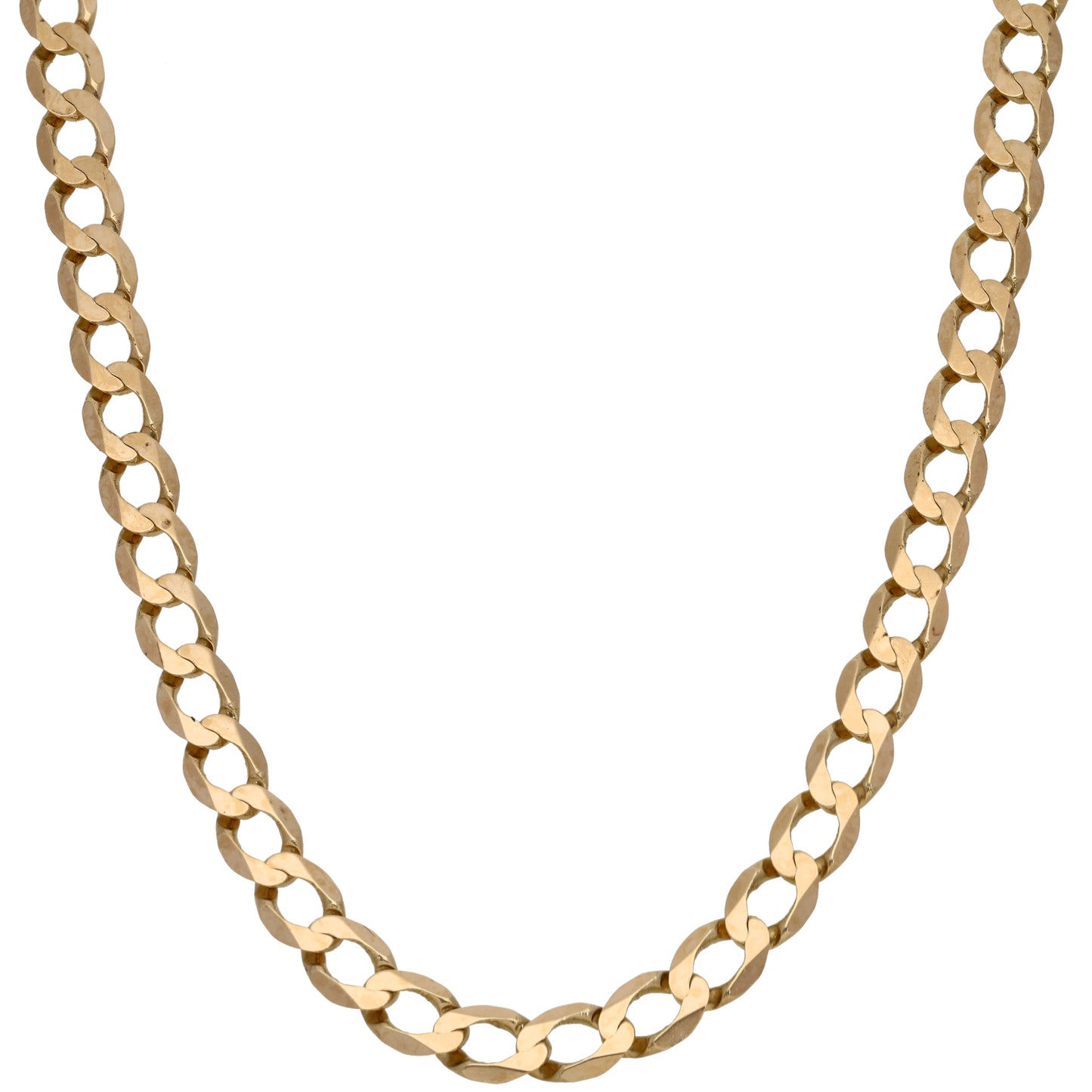 9ct Gold Curb Chain 22"