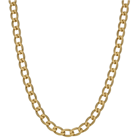 9ct Gold Curb Chain 16"