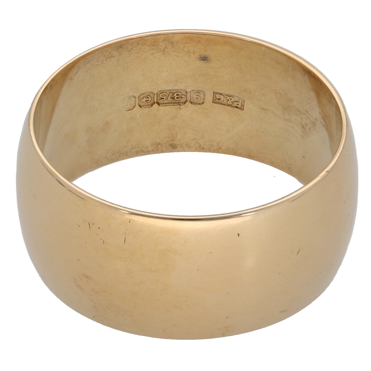9ct Gold Plain Wedding Ring Size S