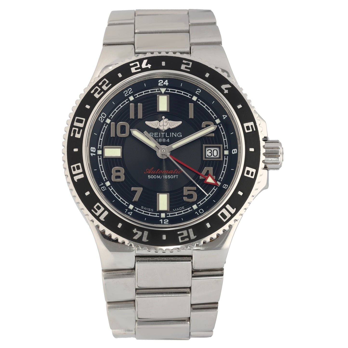 Breitling Superocean GMT A32380 41mm Stainless Steel Watch