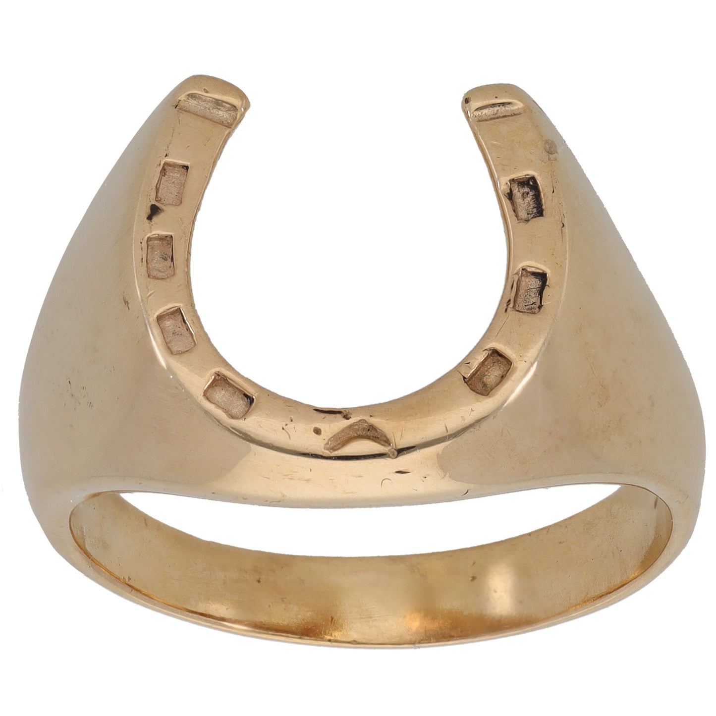 9ct Gold Horseshoe Ring Size V