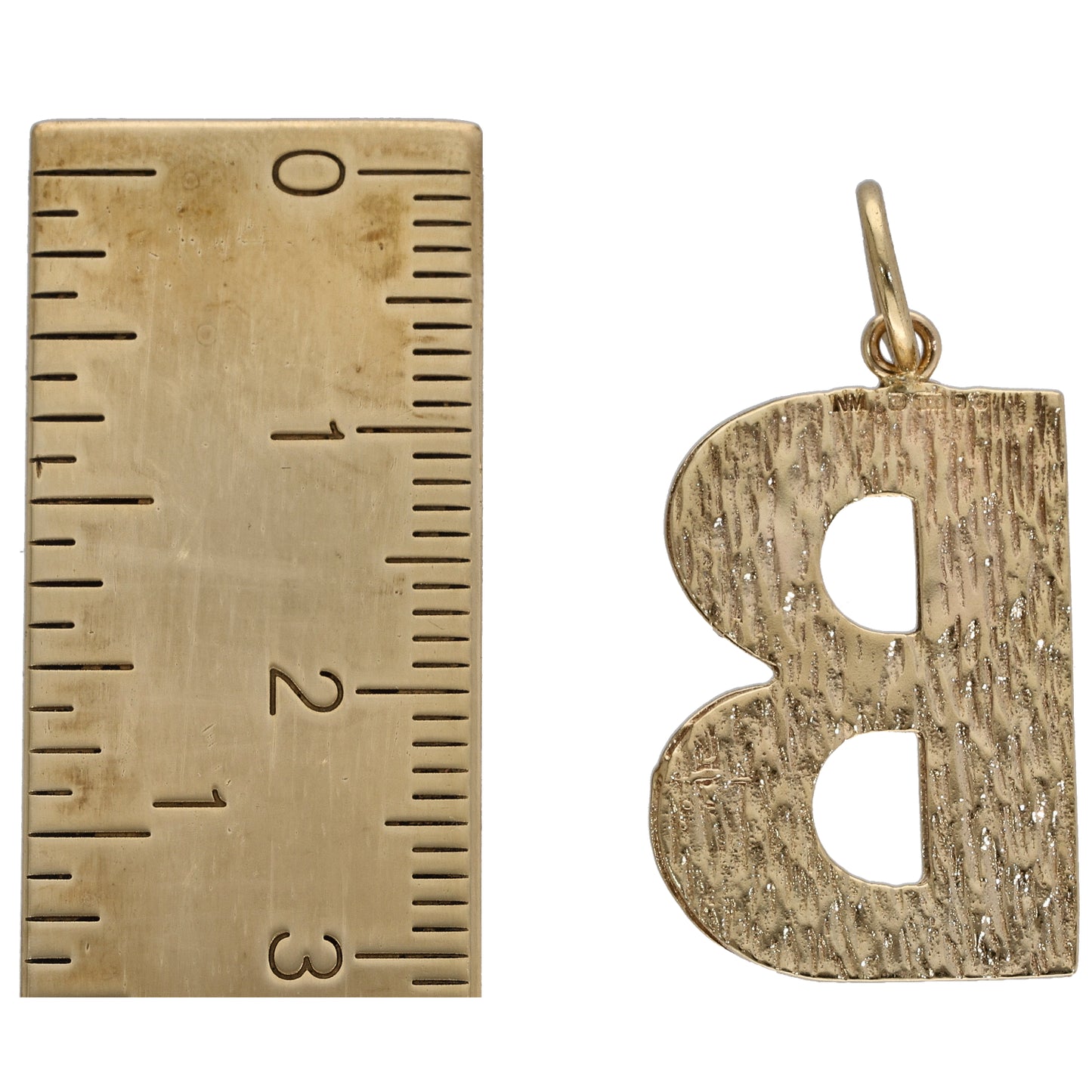 9ct Gold Initial B Pendant