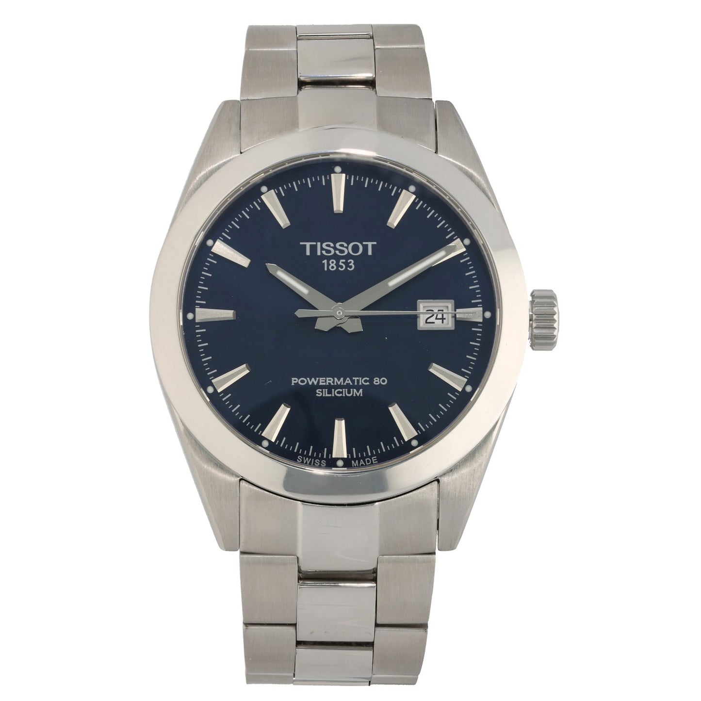 Tissot Gentleman T127407,  navy blue dial with baton hour markers