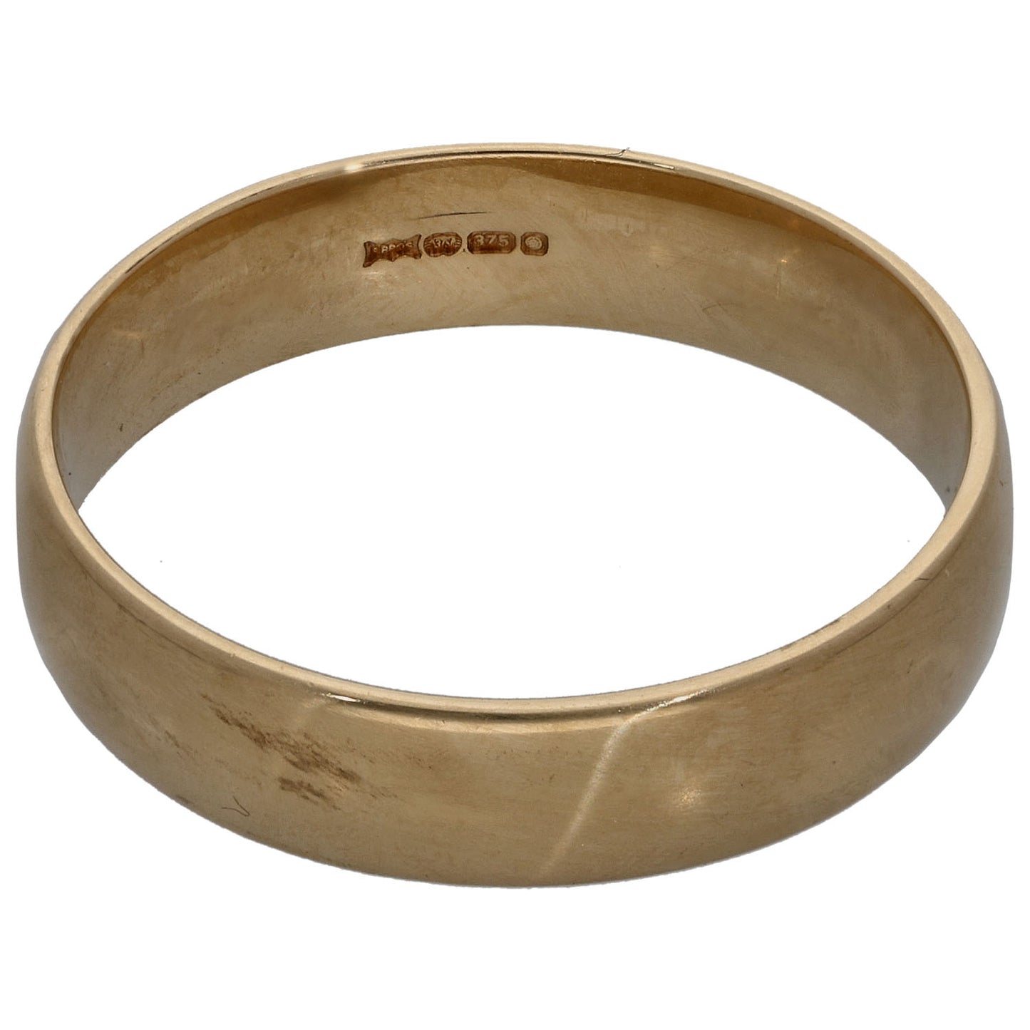 9ct Gold Plain Wedding Ring Size U