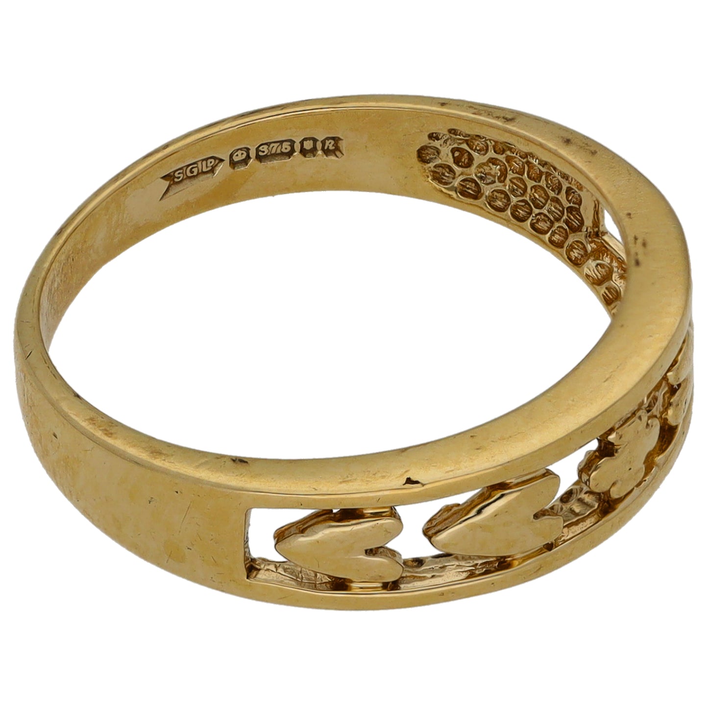 9ct Gold Alternative Ring Size O