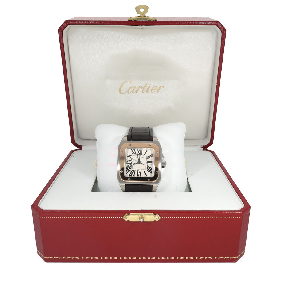 Cartier Santos 100 W20107X7 33mm Stainless Steel Watch