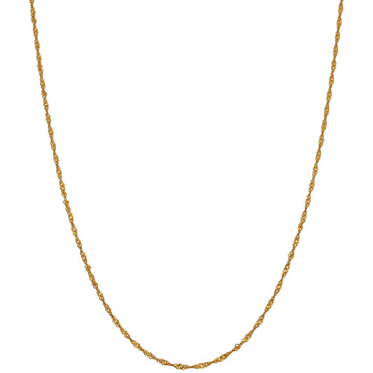 22ct Gold Curb Chain 18"