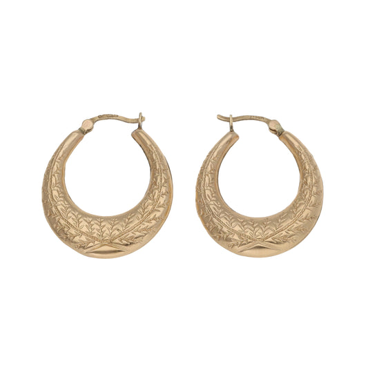 9ct Gold Creole Earrings