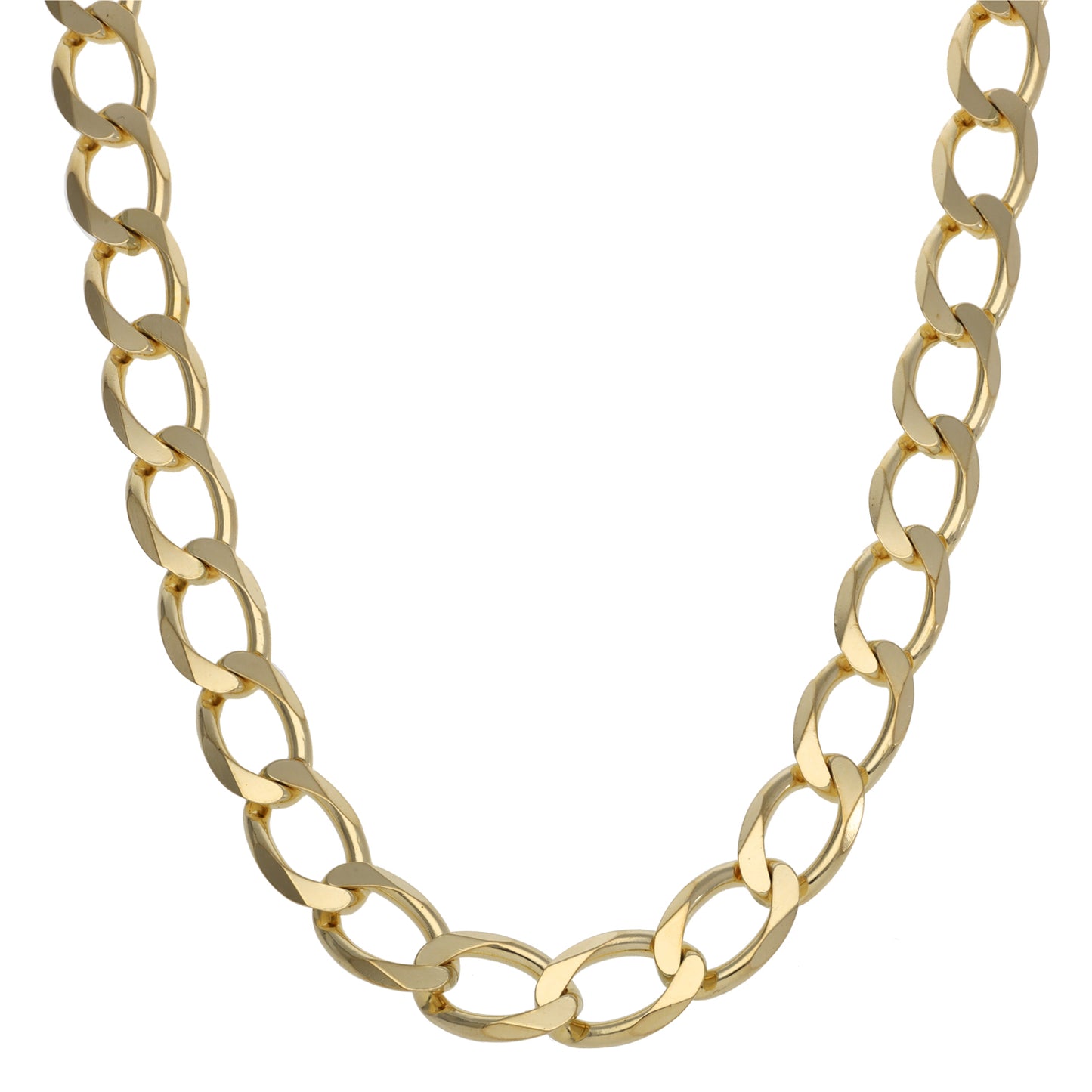 9ct Gold Curb Chain 18"