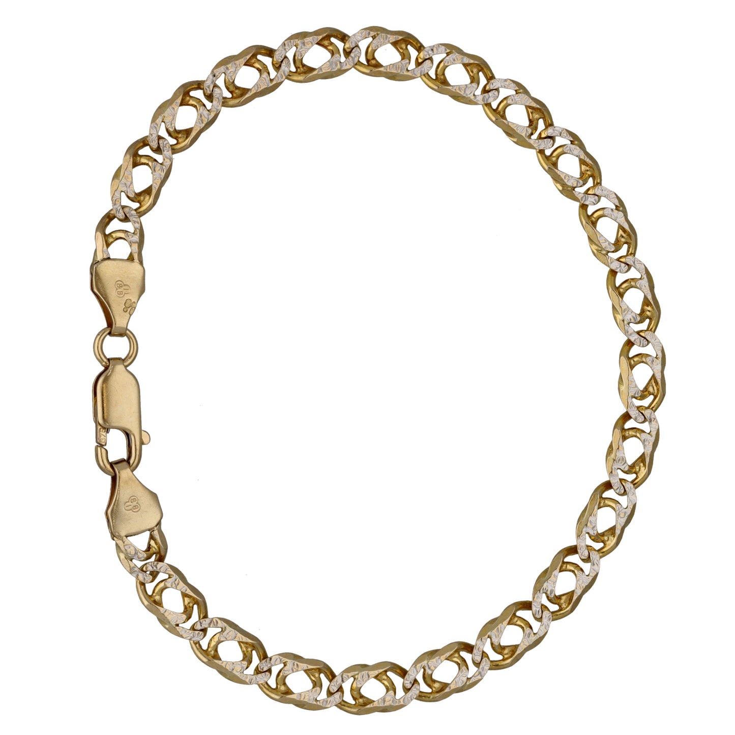 9ct Bi-Colour Gold Alternative Bracelet