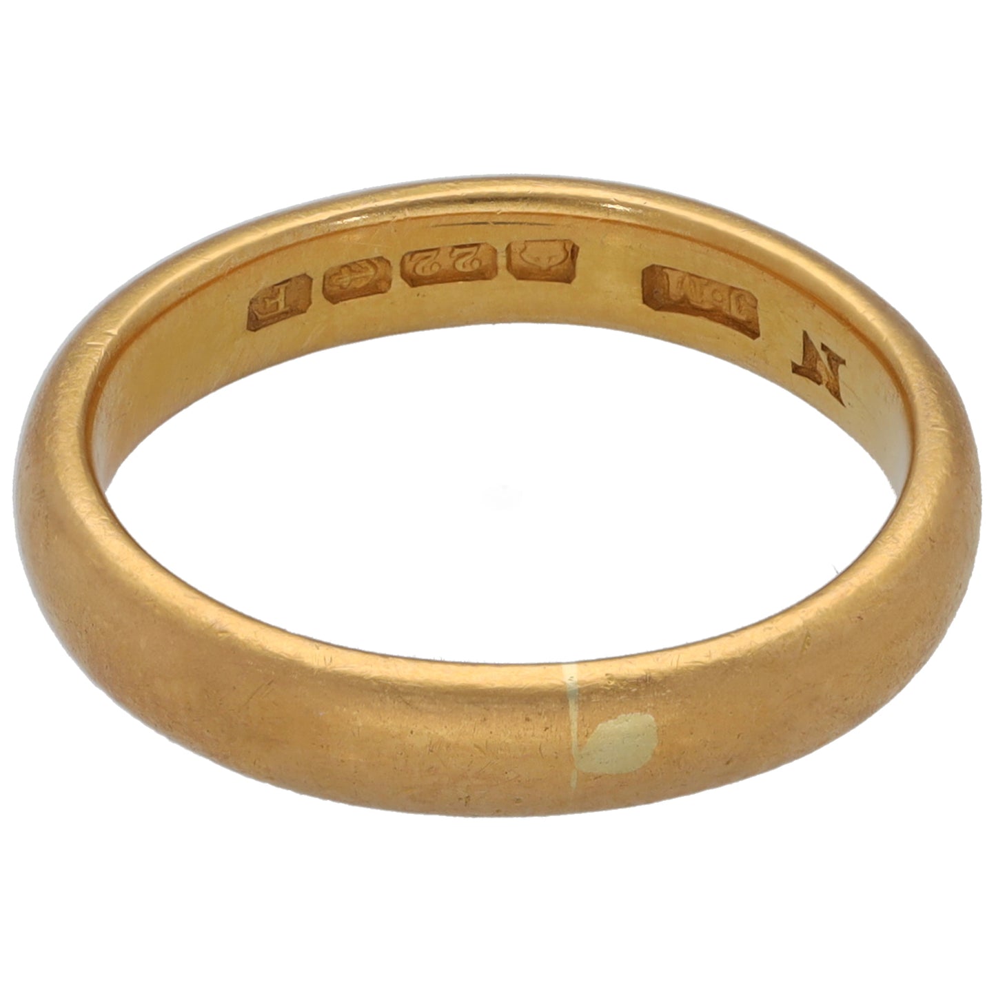 22ct Gold Plain Wedding Ring Size K