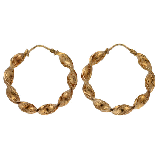 9ct Gold Hoop Earrings