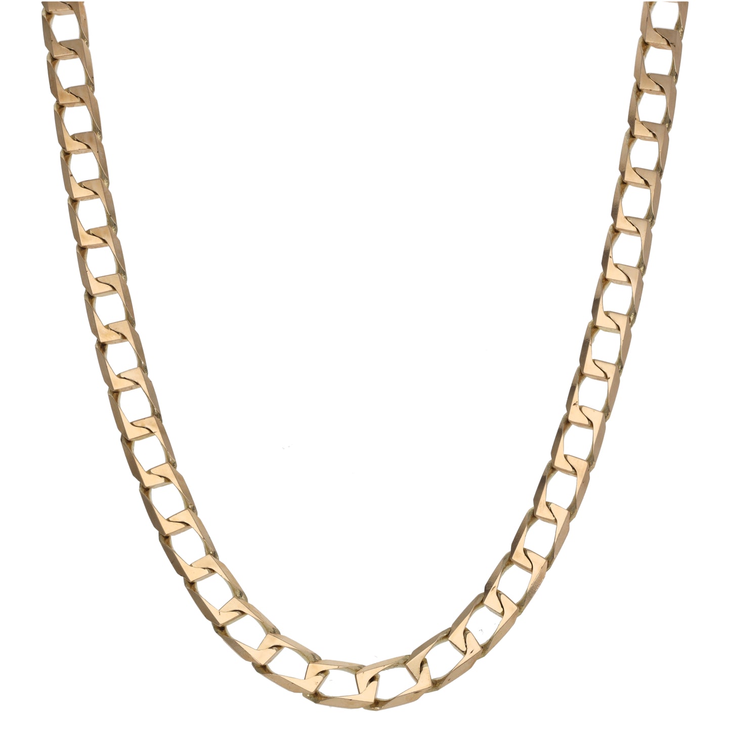 9ct Gold Curb Chain 22"