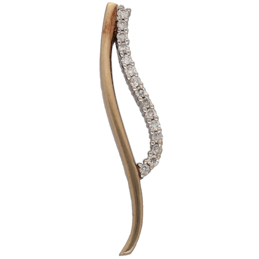 9ct Gold 0.15ct Diamond Dress/Cocktail Pendant
