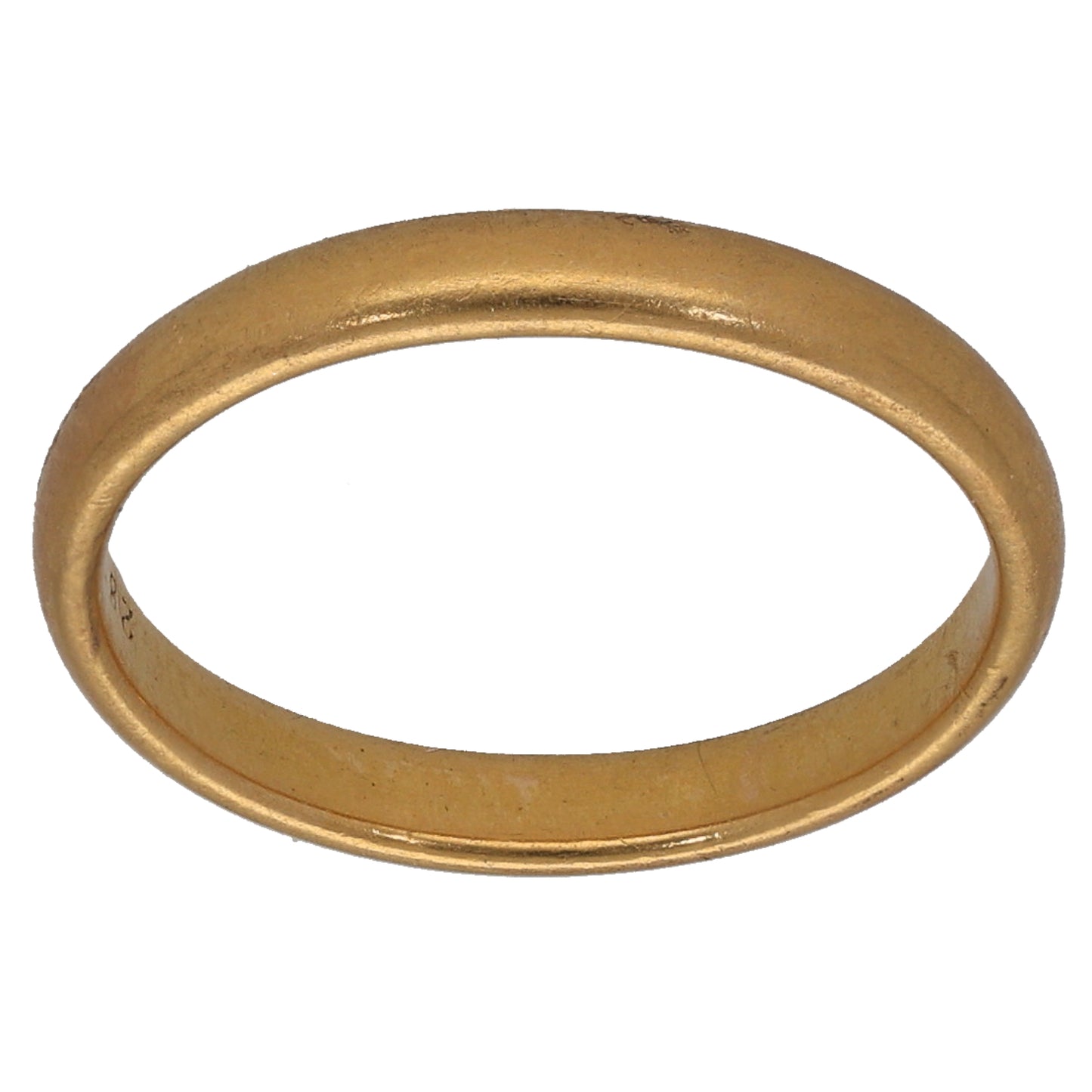 22ct Gold Plain Wedding Ring Size K