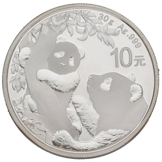 Fine Silver Chinese Panda 30g Coin 2021