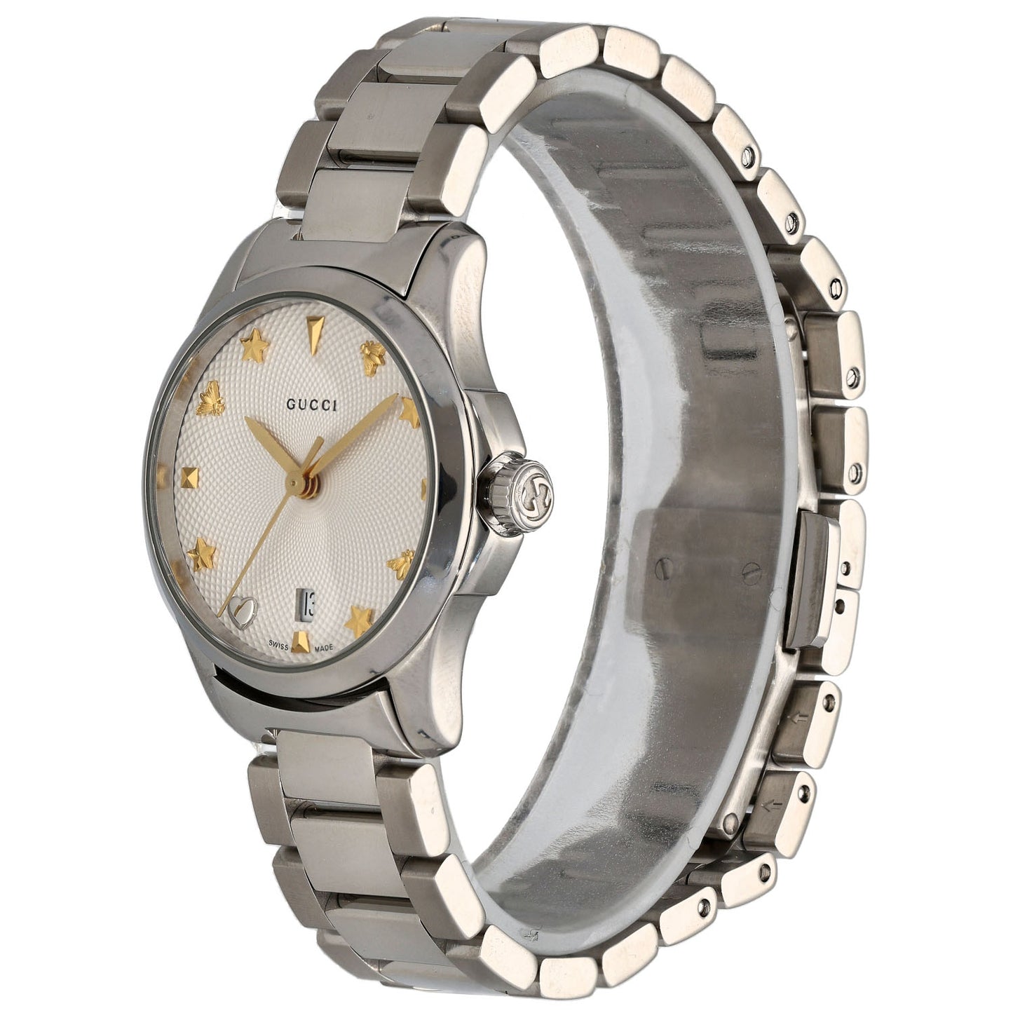 Gucci G-Timeless 126.5 28mm Stainless Steel Watch