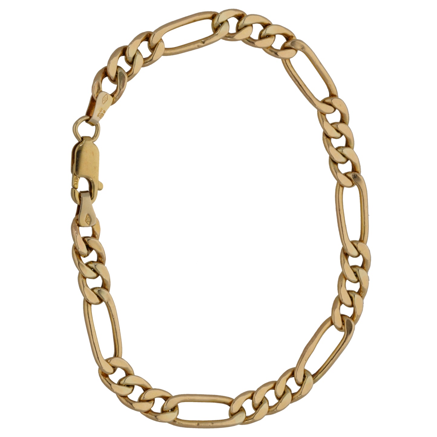 9ct Gold Figaro Bracelet