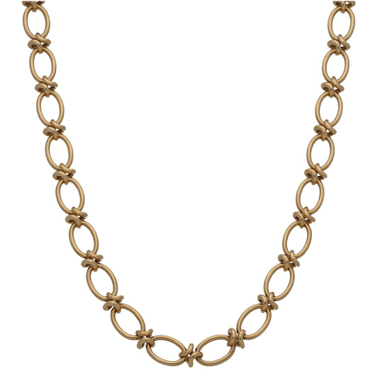 9ct Gold Fancy Necklace 18"