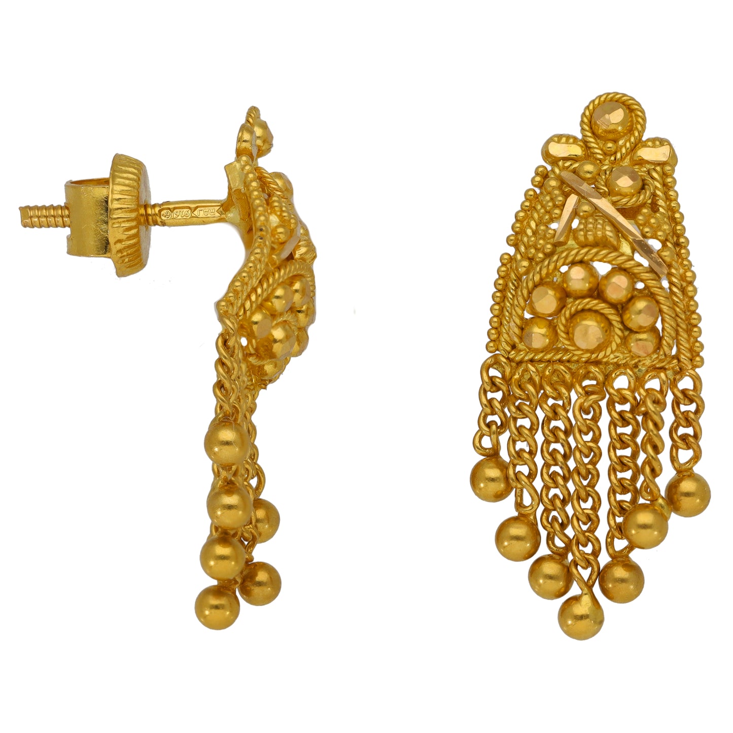 22ct Gold Drop Earrings